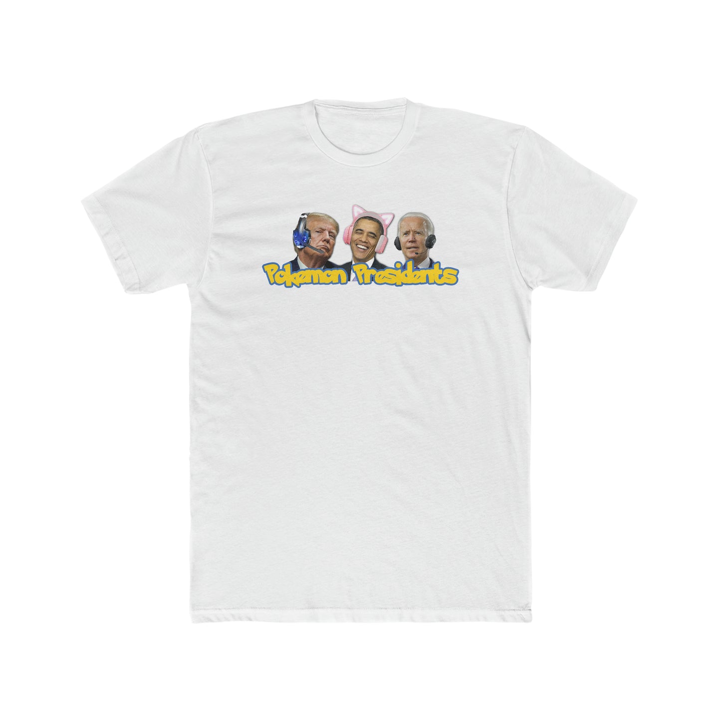 Pokemon Presidents Men's Cotton Crew T-Shirt